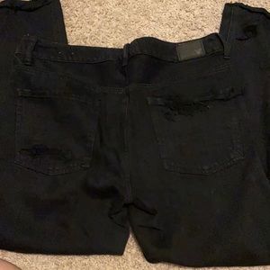 American eagle black Tomgirl size 8 jeans